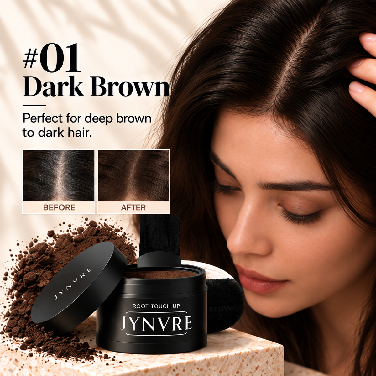 JYNVRE Root Touch Up Hairline Powder 4g