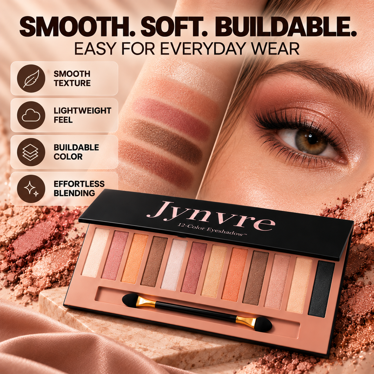 12-color purpose Eyeshadow Disc