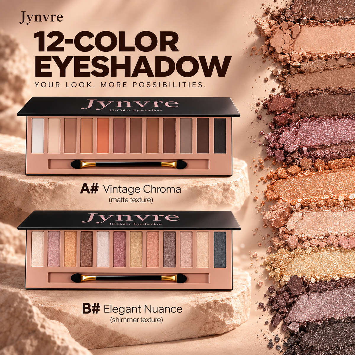 12-color purpose Eyeshadow Disc