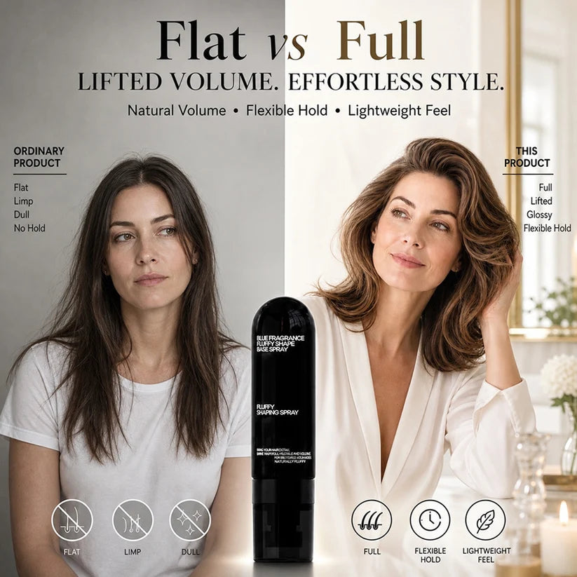 90ml Fluffy Hair Shaping Spray Long Lasting Volumizing Mist with Peach Fragrance