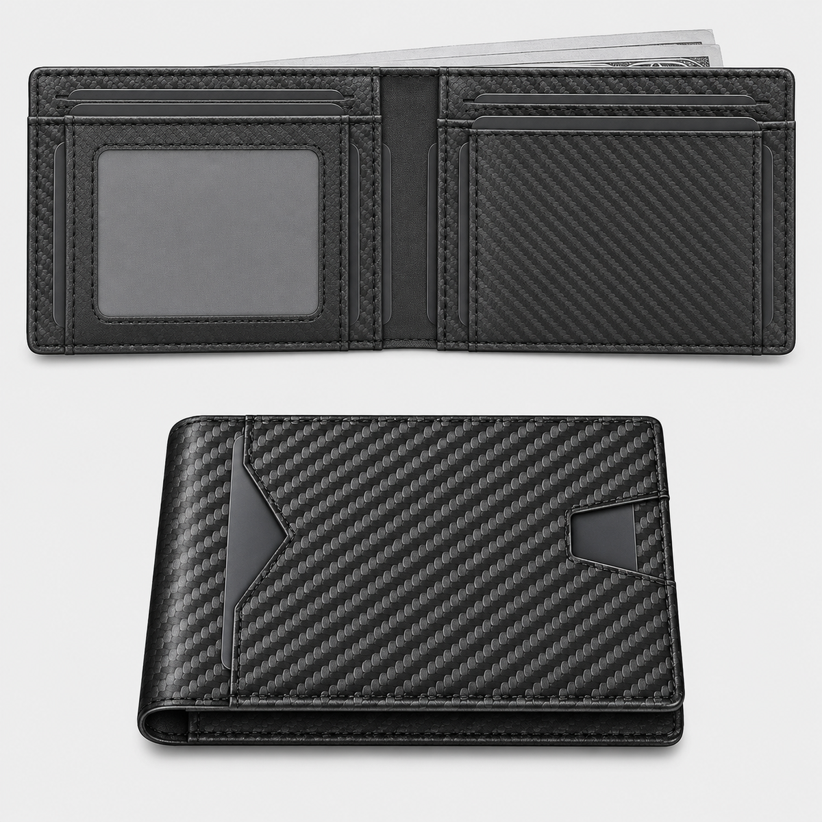 Men's RFID Minimalist Bifold Wallet