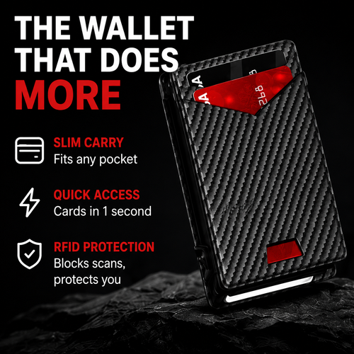 Men's RFID Minimalist Bifold Wallet