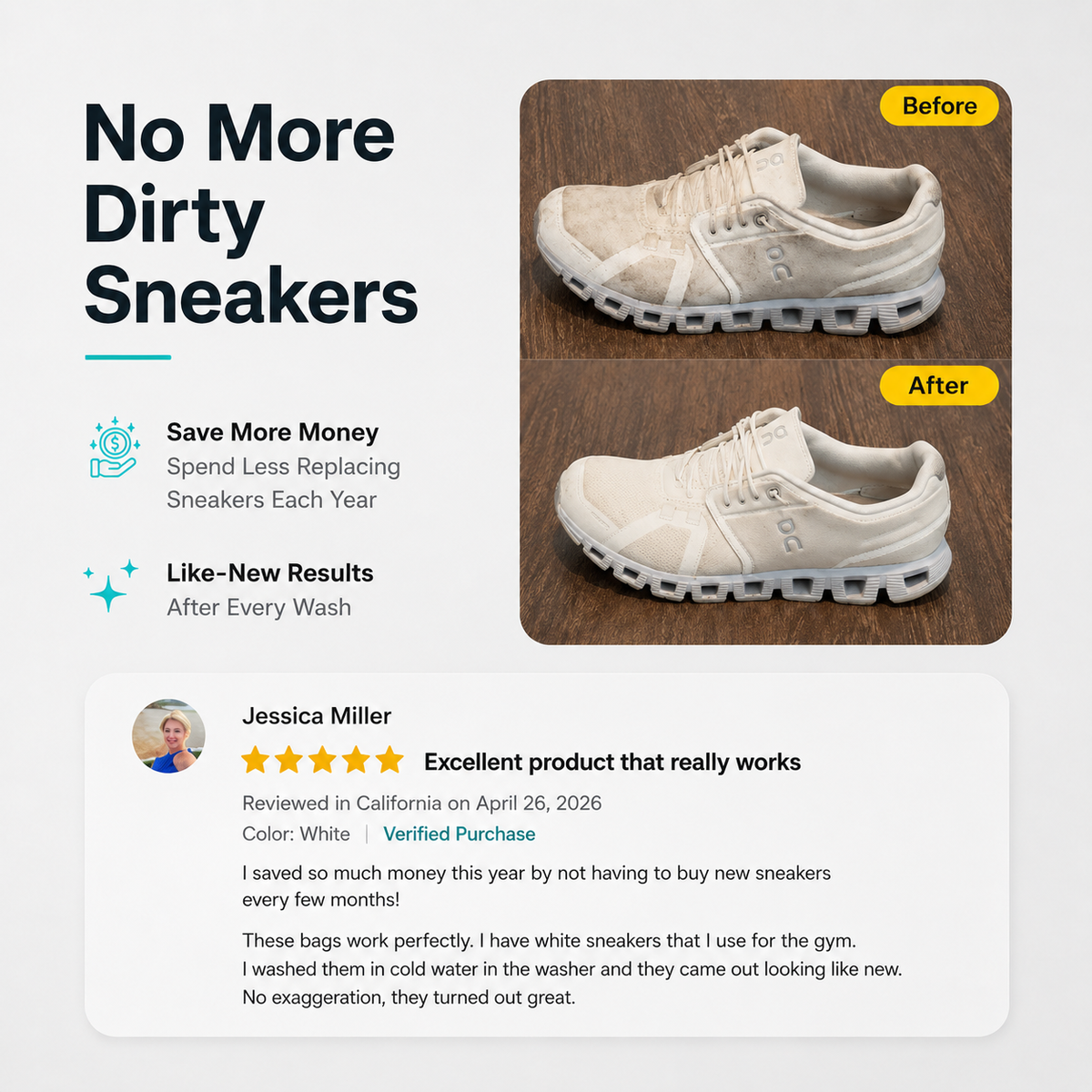 Jynvre Sneaker Wash Bag & Cleaning Pods Bundle