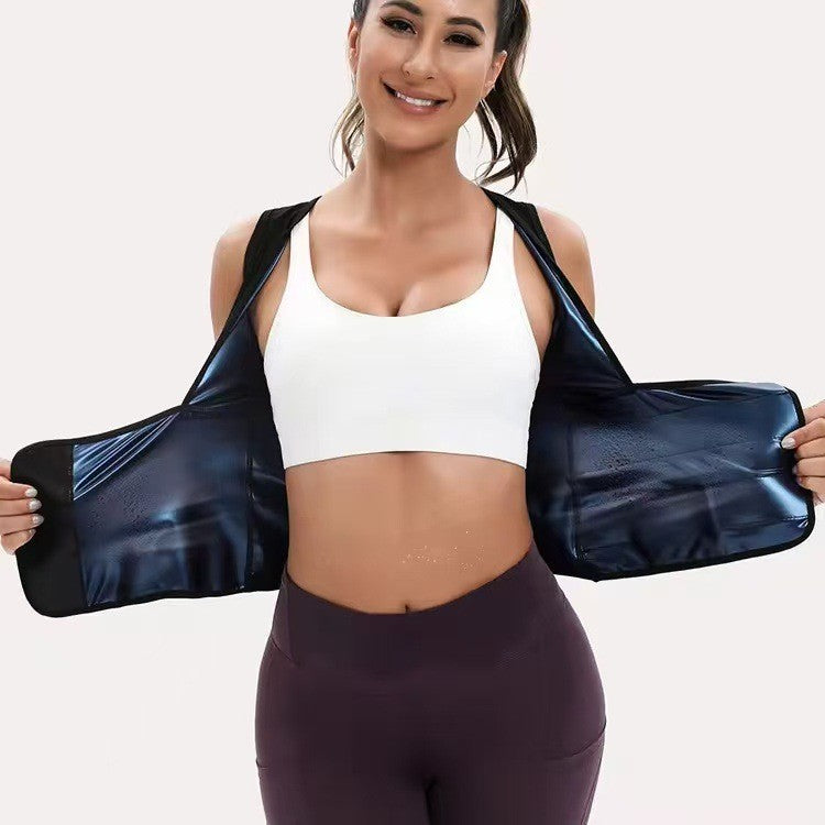 Women's Zip-Up Compression Shapewear Vest - Athletic Active Tops🏋️‍♀️