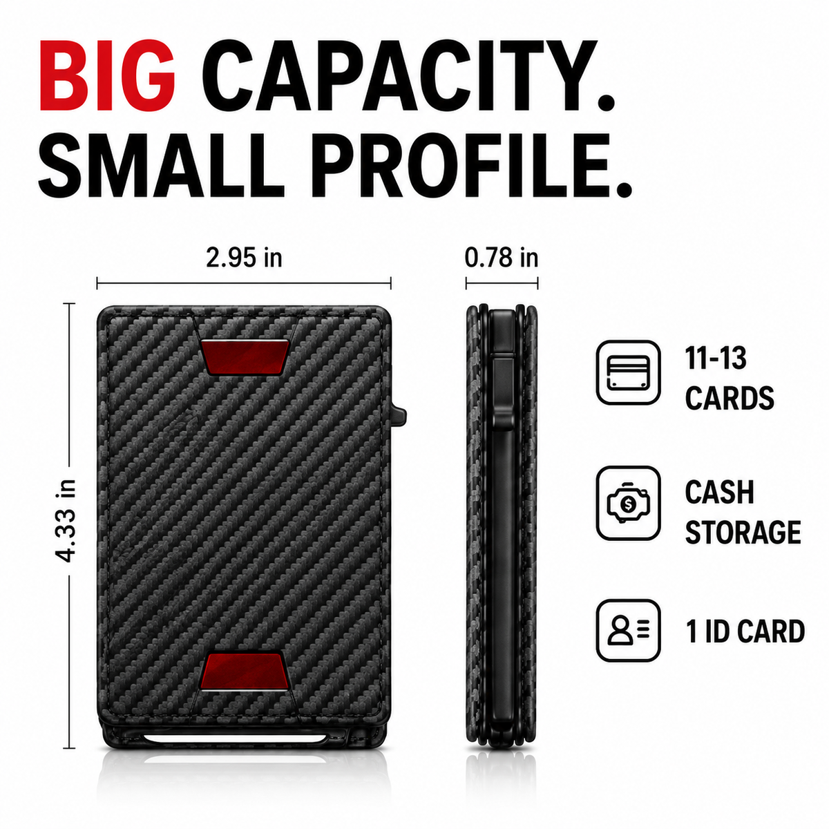 Men's RFID Minimalist Bifold Wallet