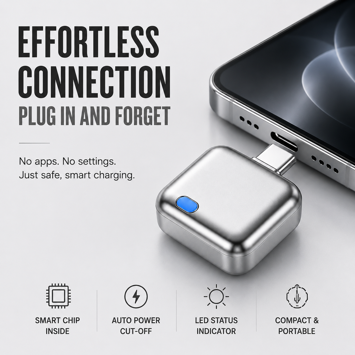140W Smart Auto-Stop Charging Adapter