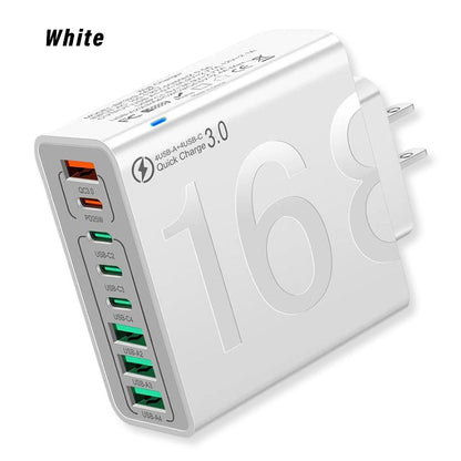 8-Port Fast Charging USB Hub (4 USB-C + 4 USB-A)