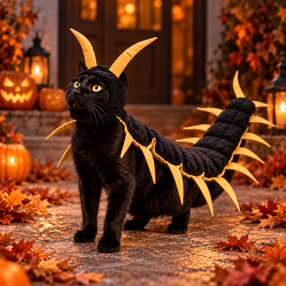 🎃 Creepy-Cute Halloween Centipede Pet Costume – 3D Crawling Outfit for Dogs & Cats 🐾