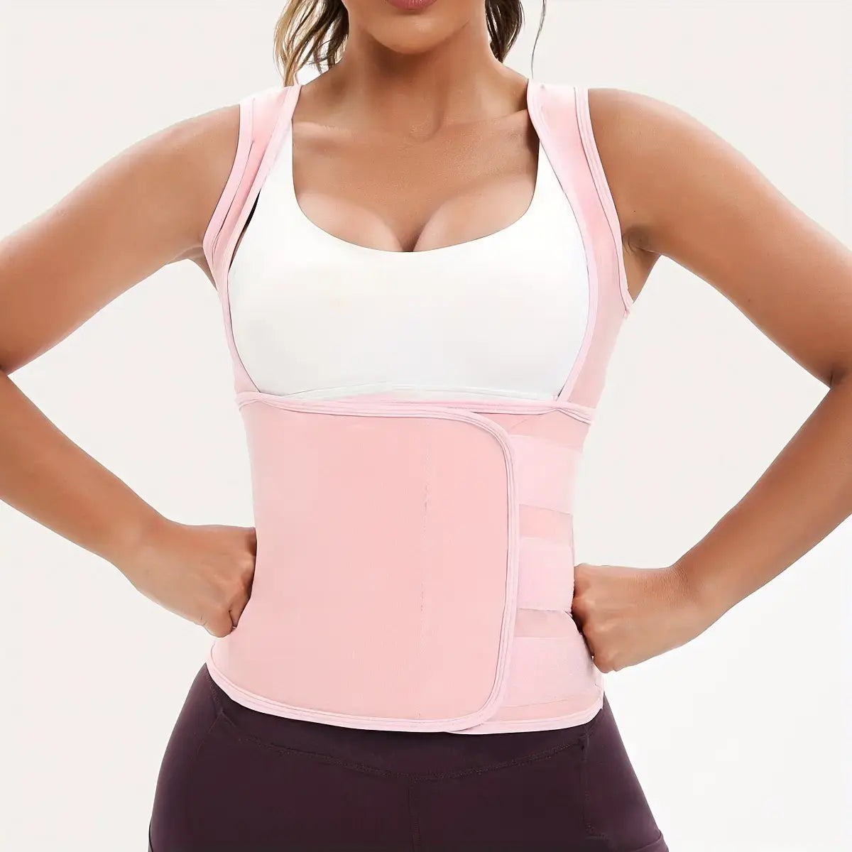 Women's Zip-Up Compression Shapewear Vest - Athletic Active Tops🏋️‍♀️