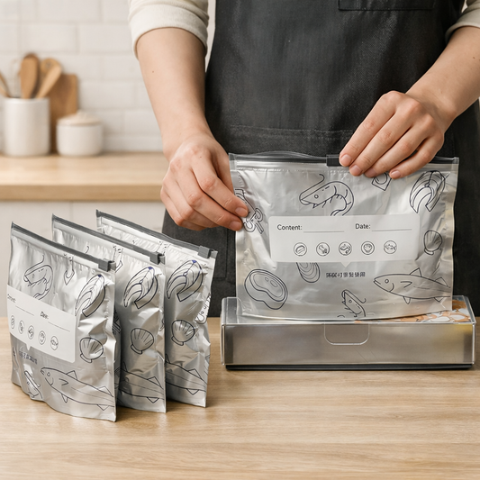 【Refrigerated Food】Reusable Aluminum Foil Sealable Storage Bags